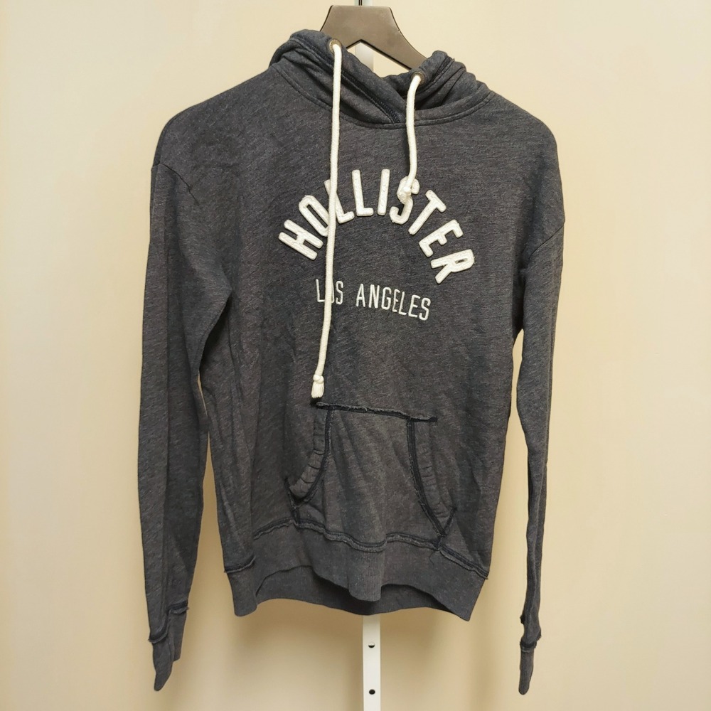 Hollister Small Blue Heathered‎ Pullover Hoodie S Y2K 2000s Surf Preppy